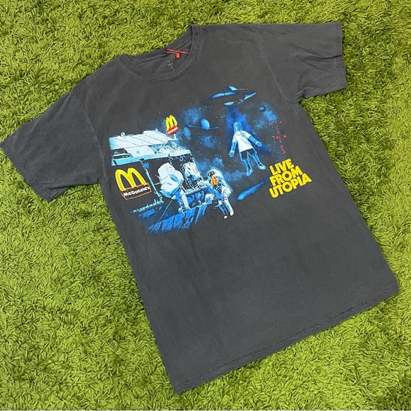 Travis Scott X McDonald's Live from Utopia Tee Size Large RARE brand new